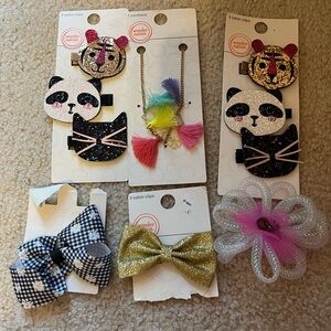 Wonder Nation Kids Hair Accessories Set - Multicolor and Gold